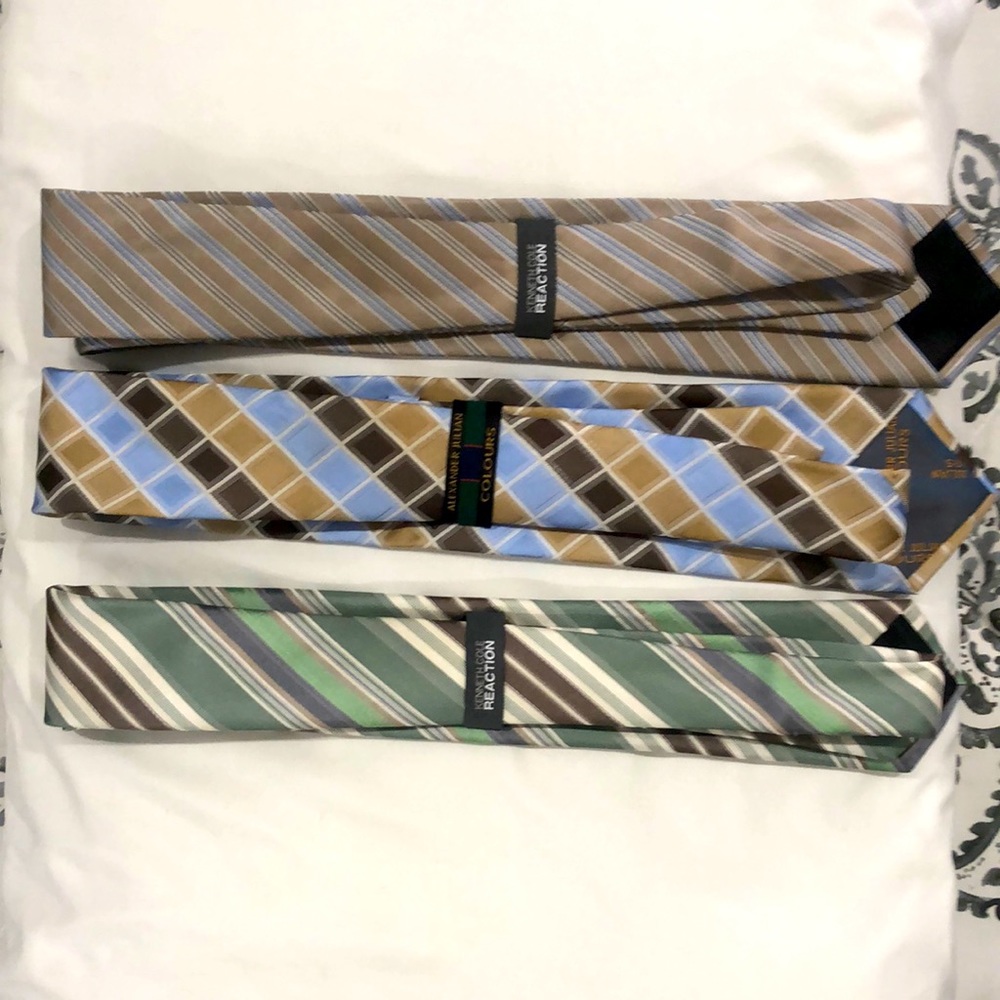3 ties: 2 from Kenneth Cole Reaction & 1 from Alexander Julian - Picture 2 of 2